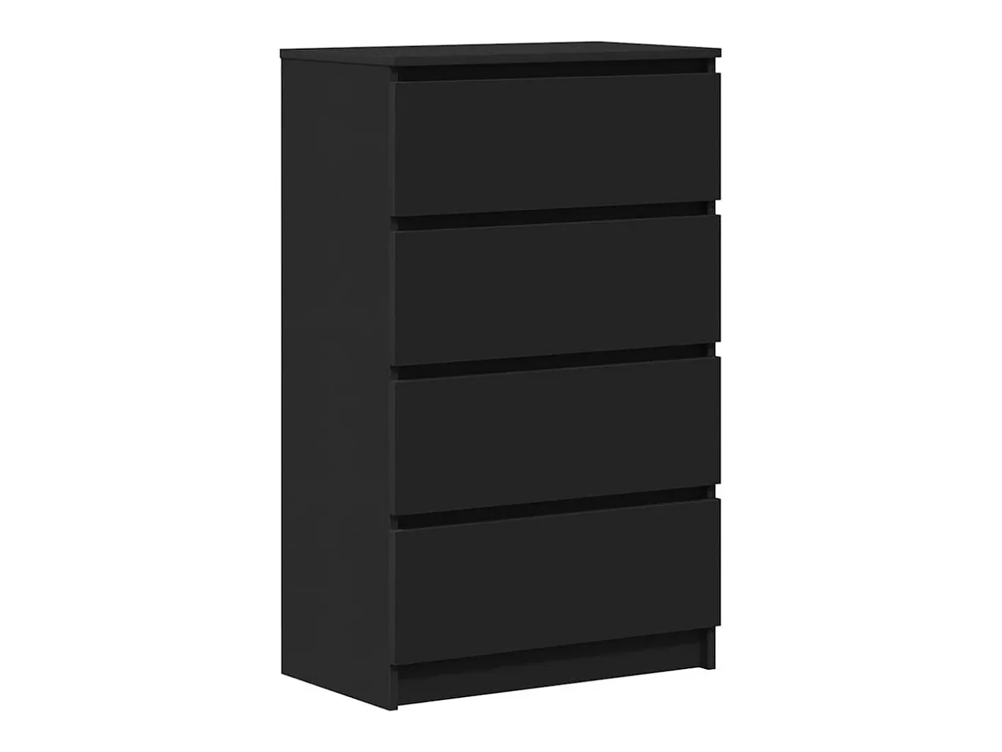 Aparador negro 60x35x98,5 cm Madera de ingeniería