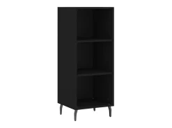 Aparador negro 34,5x32,5x90 cm madera de ingeniería