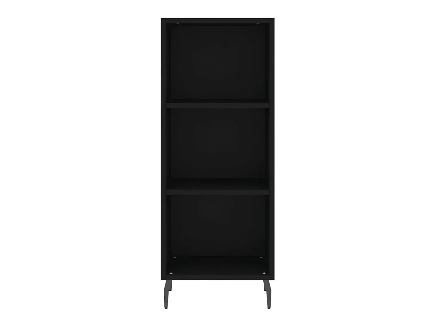 Aparador negro 34,5x32,5x90 cm madera de ingeniería