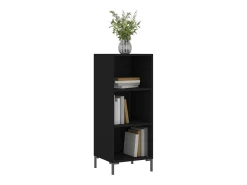 Aparador negro 34,5x32,5x90 cm madera de ingeniería