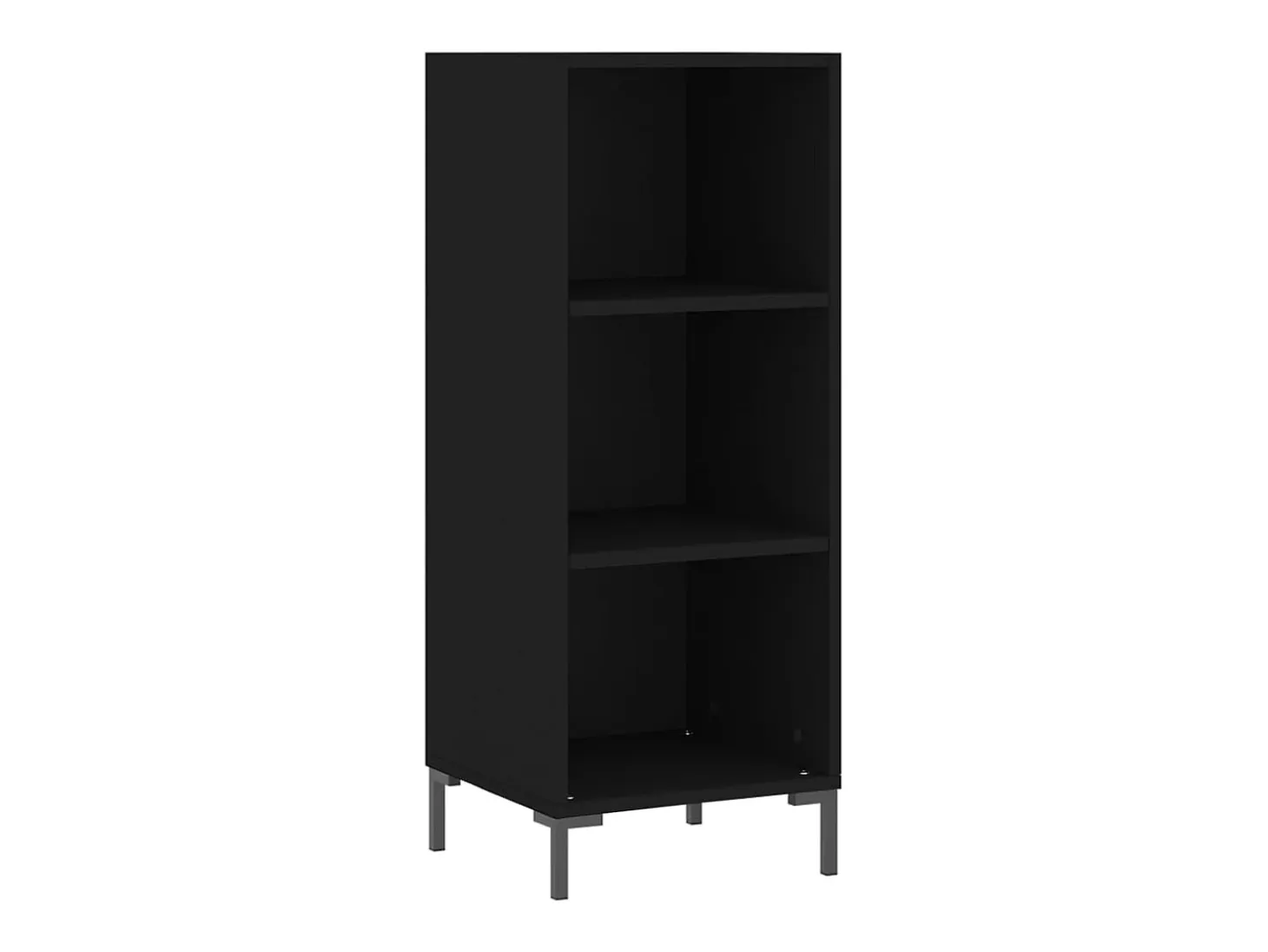Aparador negro 34,5x32,5x90 cm madera de ingeniería