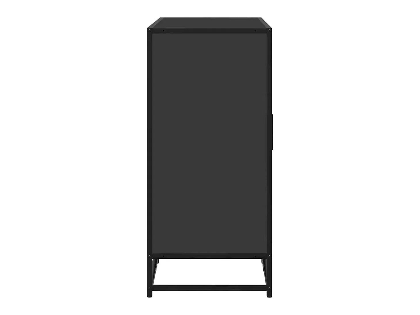 Aparador negro 94x35x76 cm madera contrachapada