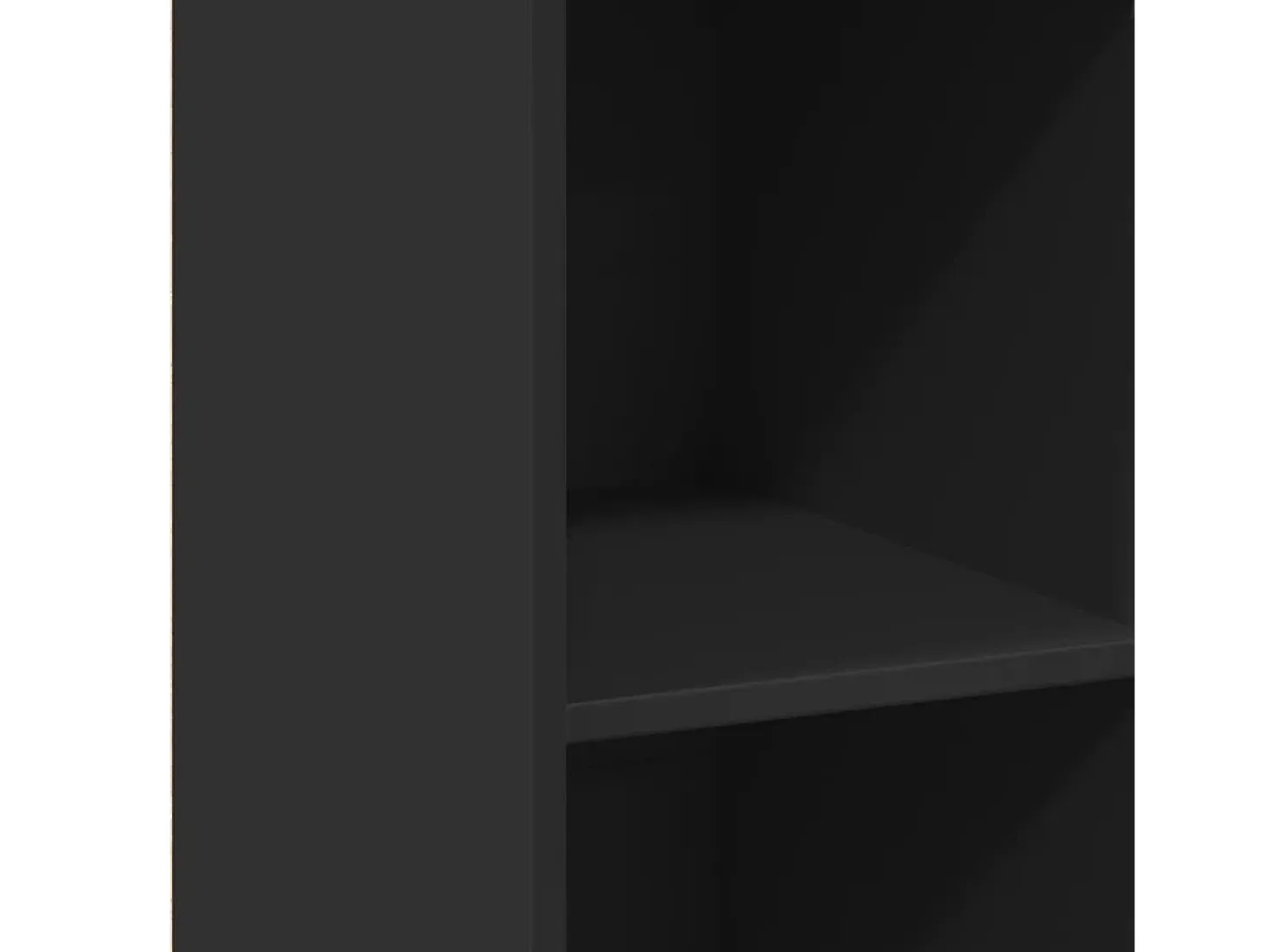 Aparador negro 30x41x124 cm madera contrachapada