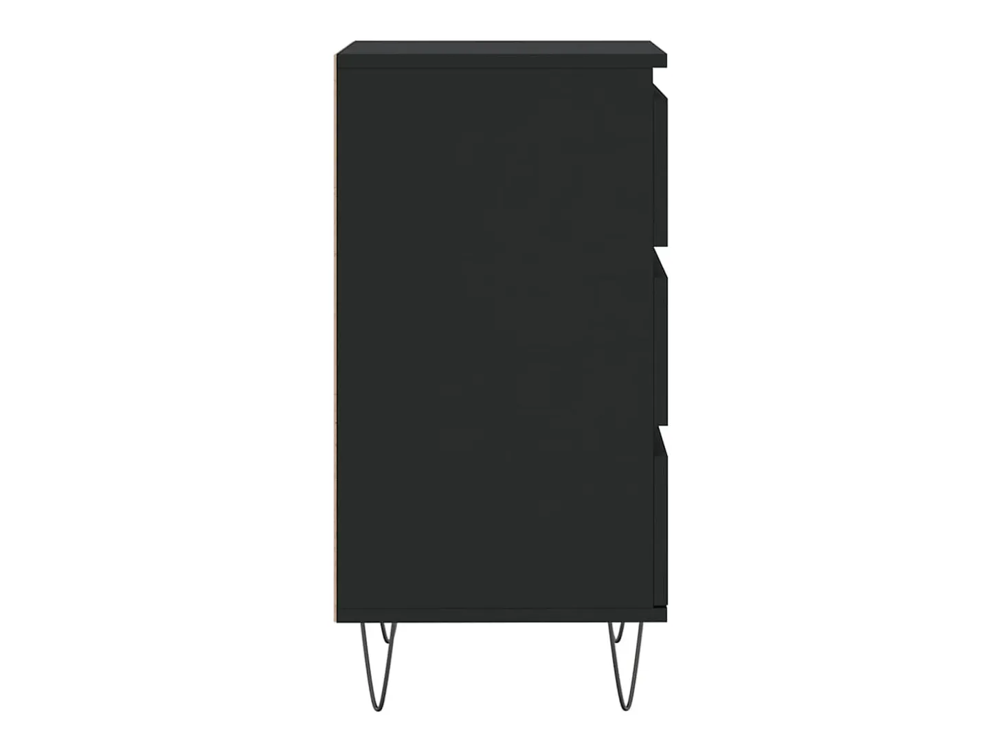 Aparador negro 40x35x70 cm madera de ingeniería