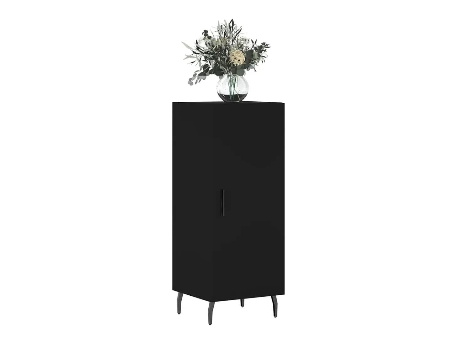 Aparador negro 34,5x34x90 cm Madera de ingeniería