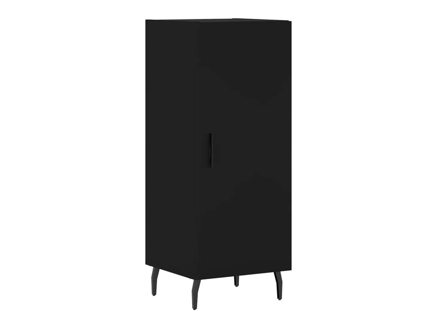 Aparador negro 34,5x34x90 cm Madera de ingeniería