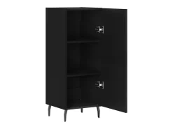 Aparador negro 34,5x34x90 cm Madera de ingeniería