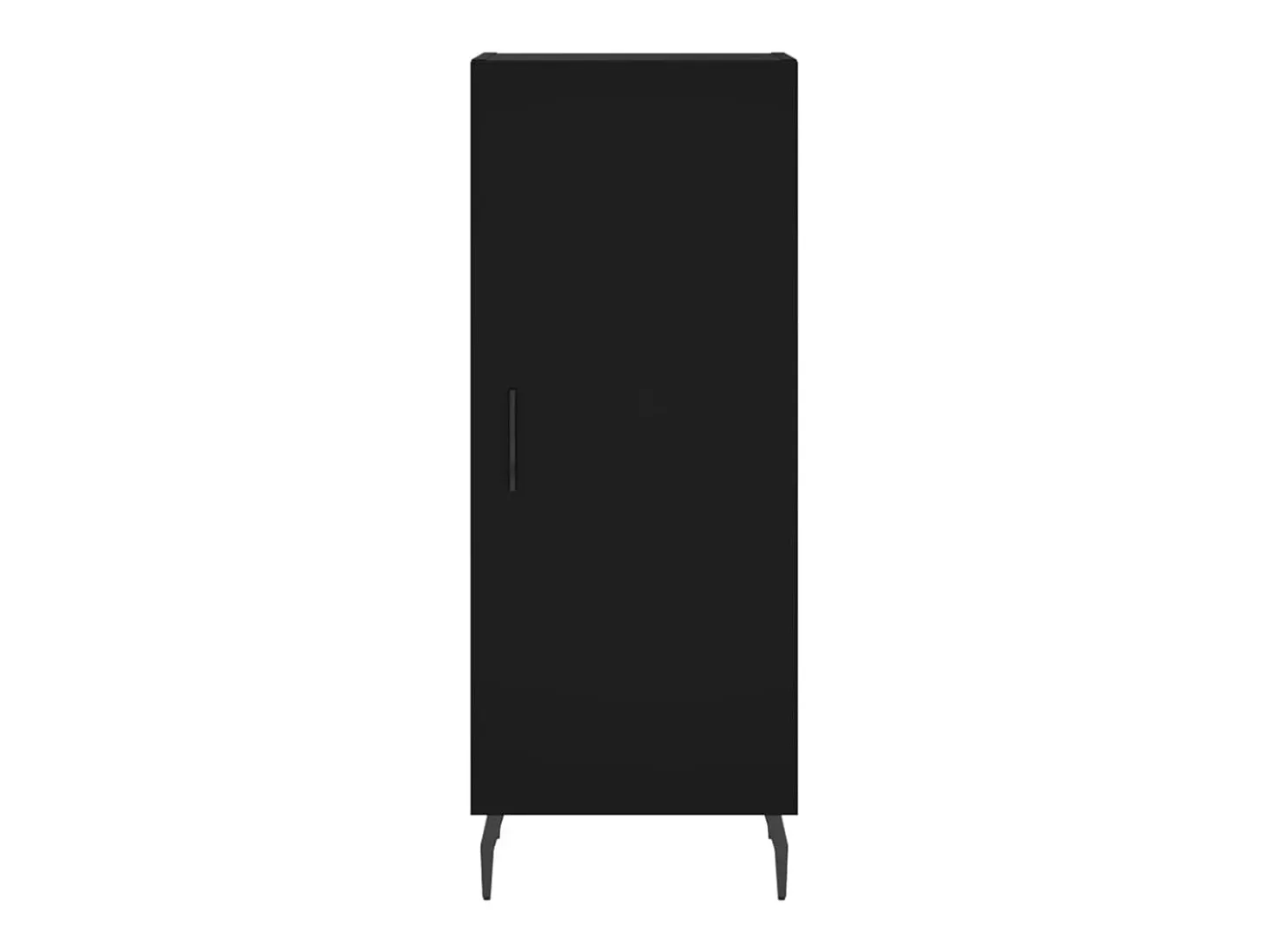 Aparador negro 34,5x34x90 cm Madera de ingeniería