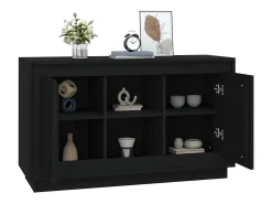 Aparador negro 102x35x60 cm madera de ingeniería