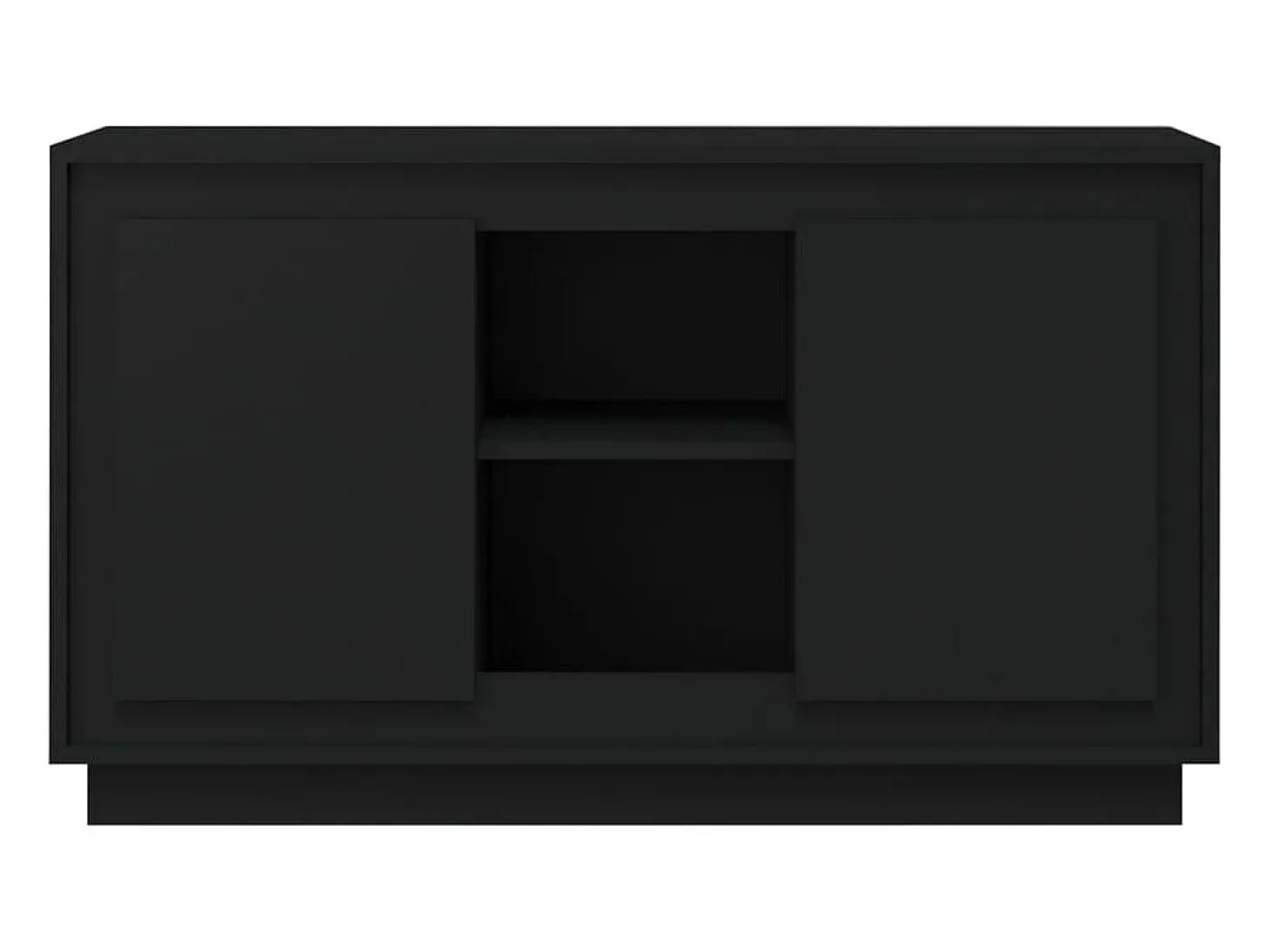 Aparador negro 102x35x60 cm madera de ingeniería