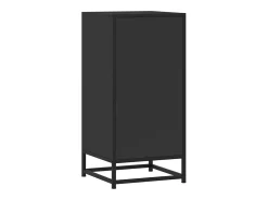 Aparador negro 35,5x35x76 cm madera contrachapada y metal