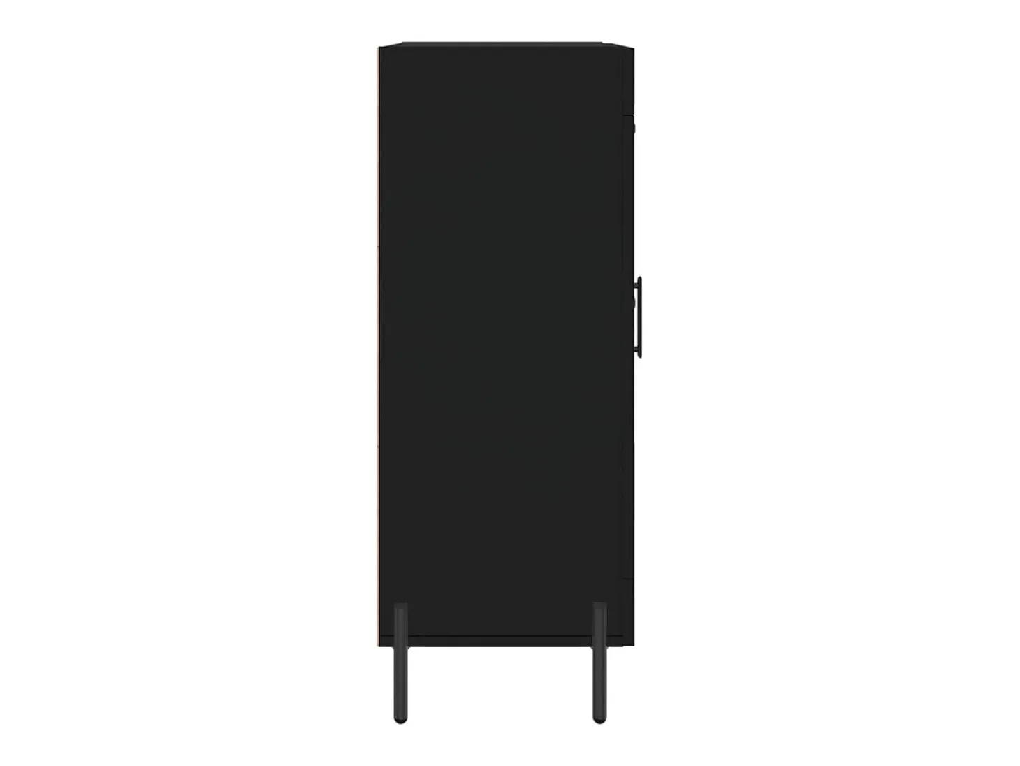 Aparador negro 69,5x34x90 cm madera de ingeniería