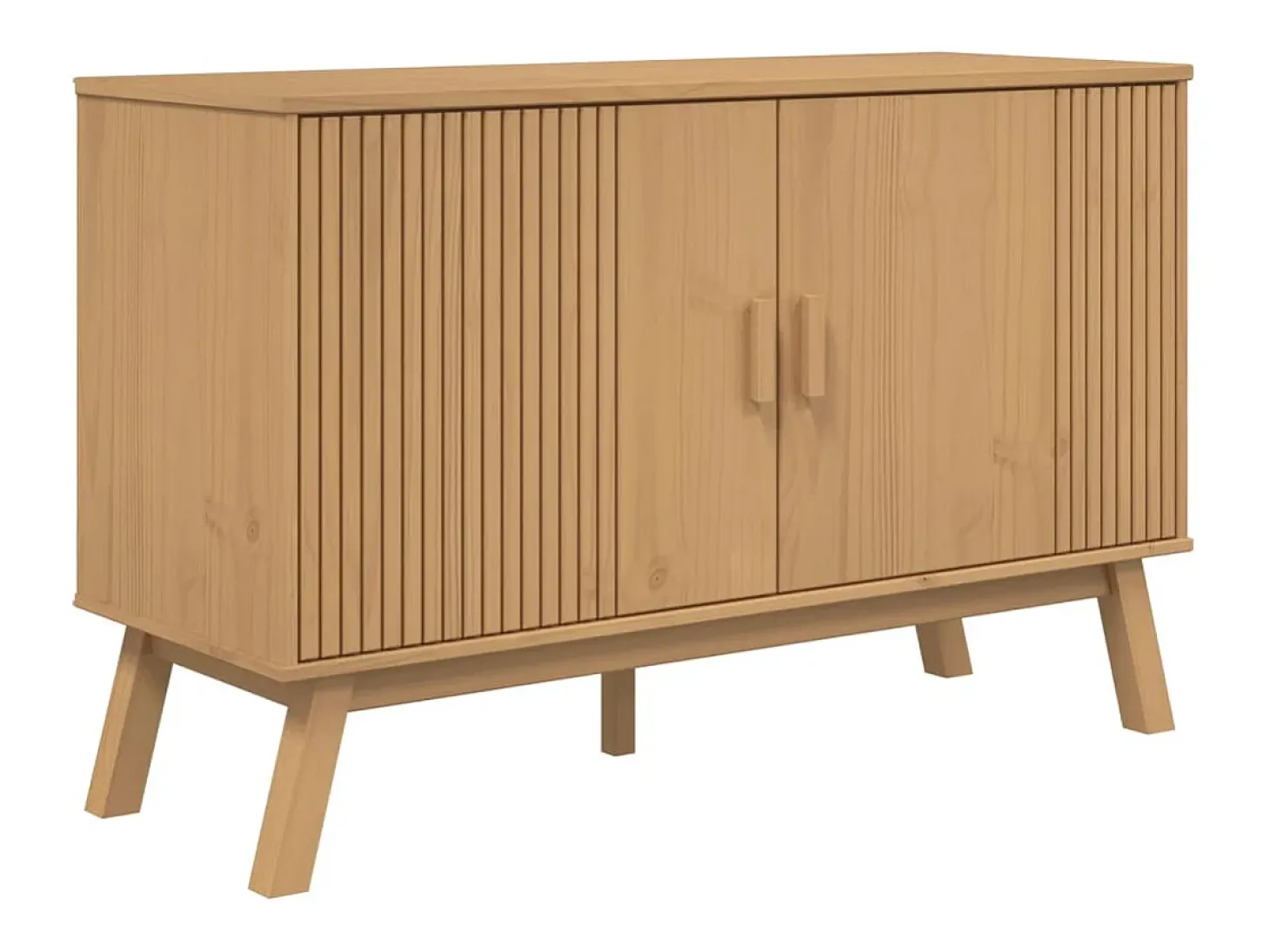 Aparador OLDEN madera maciza de pino marrón 114x43x73,5 cm ES227063
