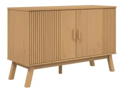 Aparador OLDEN madera maciza de pino marrón 114x43x73,5 cm