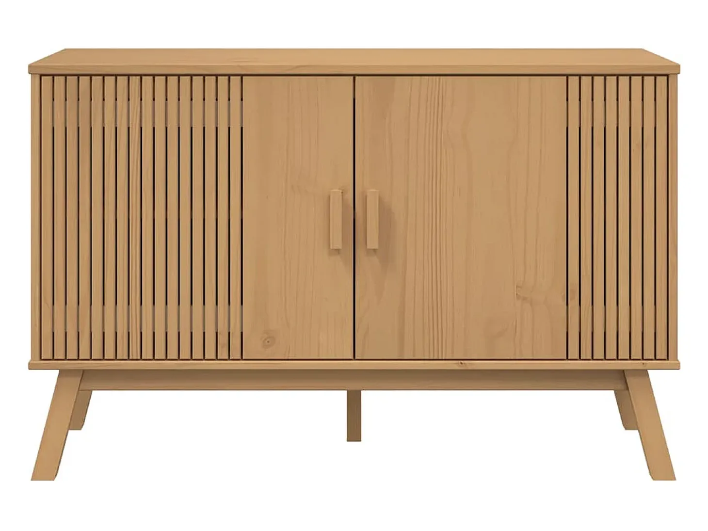 Aparador OLDEN marrón 114x43x73,5 cm madera maciza de pino