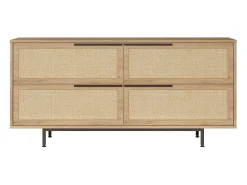 Aparador On3-S color nogal 160x44.5x74.3 cm