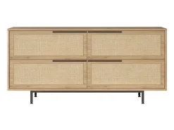 Aparador On3-Su color nogal color roble 160x44.5x74.3 cm