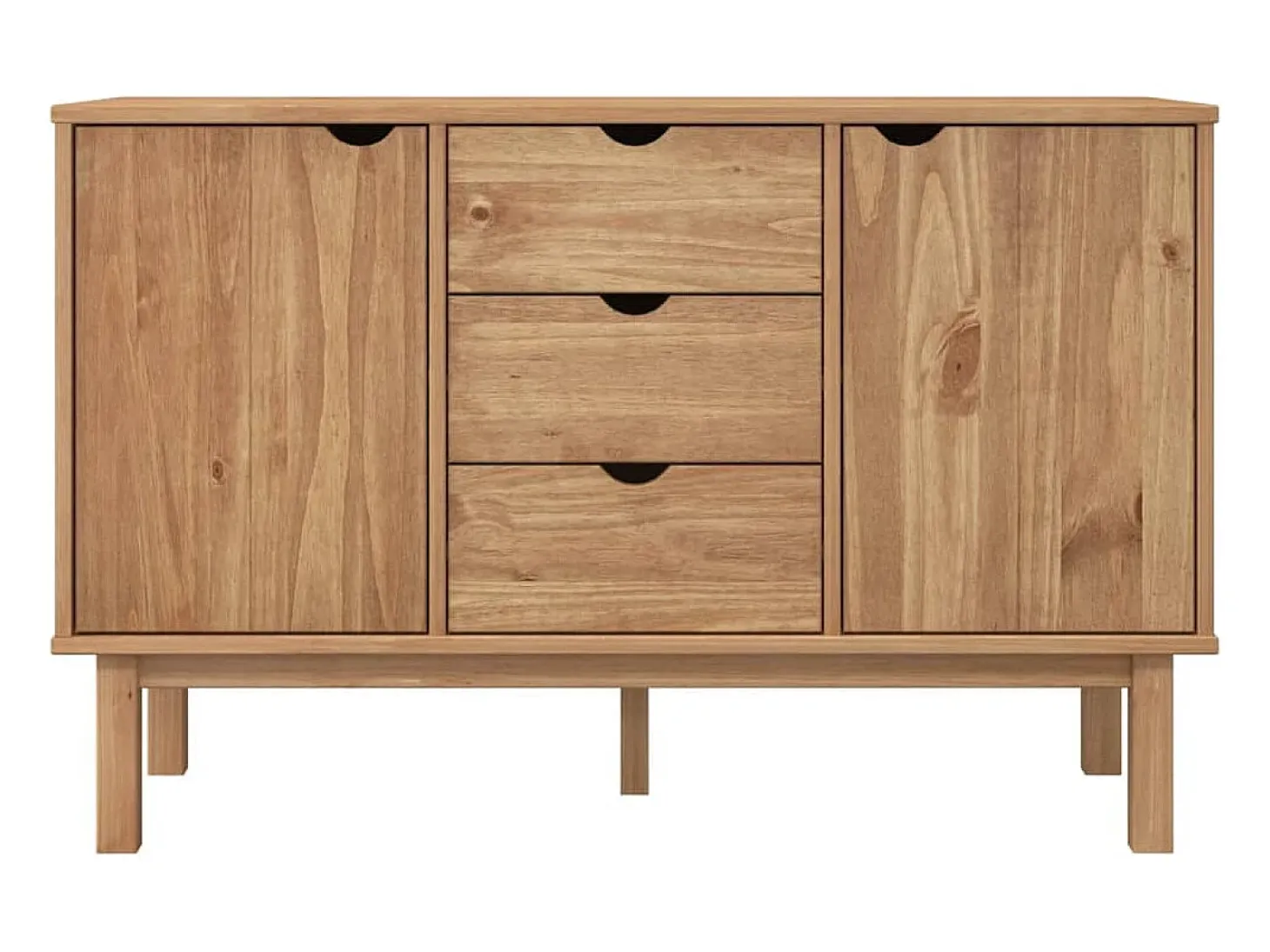 Aparador OTTA 113,5x43x73 cm Madera maciza de pino