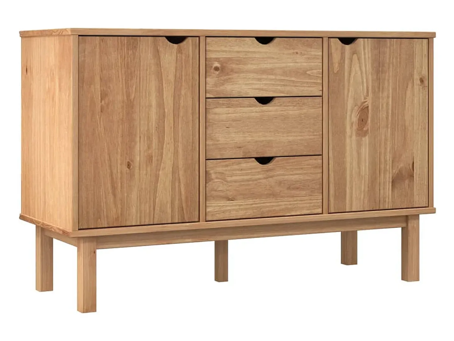 Aparador OTTA 113,5x43x73 cm Madera maciza de pino