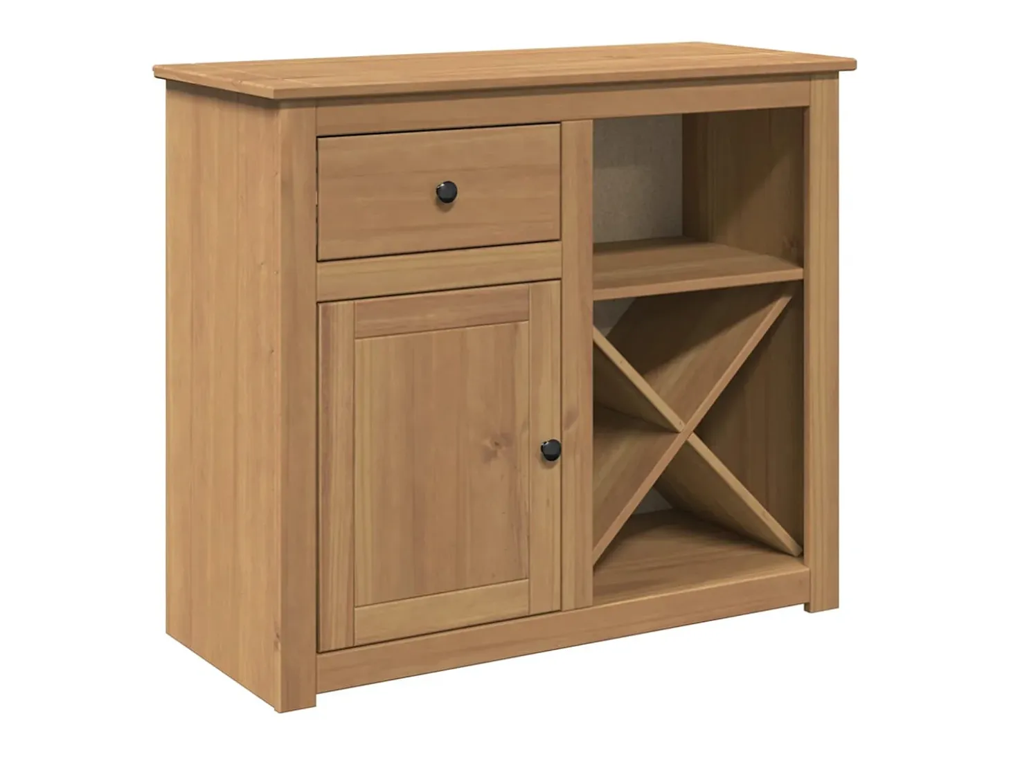 Aparador Panamá con cajón 93x40x80 cm madera maciza de pino