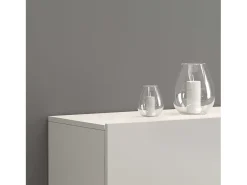 Aparador Potenza con 1 puerta, 1 puerta abatible y 1 cajón blanco brillo 140x40x81 cm