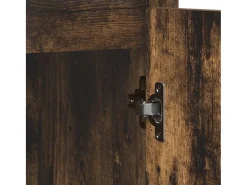 Aparador roble ahumado 85x34x76 cm madera de ingeniería