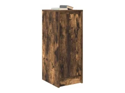 Aparador roble ahumado 29,5x34x76 cm madera de ingeniería