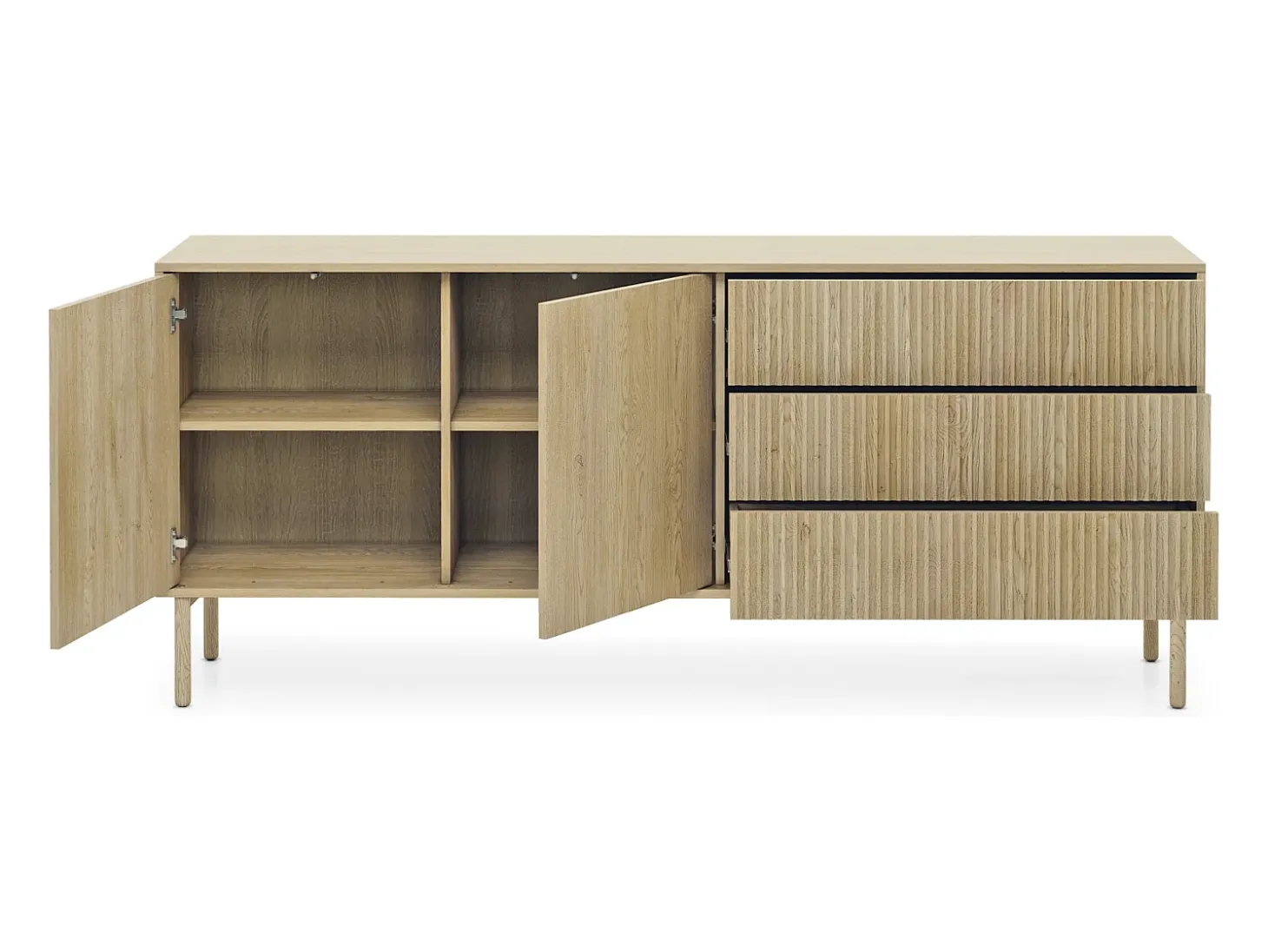 Aparador, roble Cremona, 187,1 x 79,8 x 39,5 cm