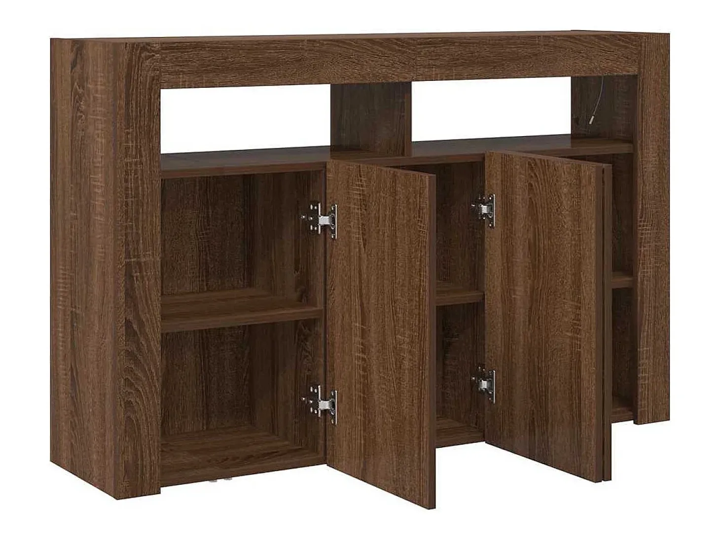 Aparador Roble marrón 116 x 30 x 75 cm Madera de ingeniería