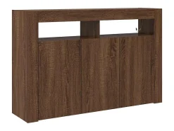 Aparador Roble marrón 116 x 30 x 75 cm Madera de ingeniería