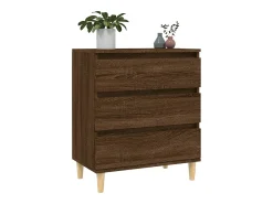Aparador Roble Marrón 60x35x70 cm Madera de ingeniería