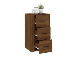 Aparador Roble Marrón 40x33x70 cm Madera de ingeniería