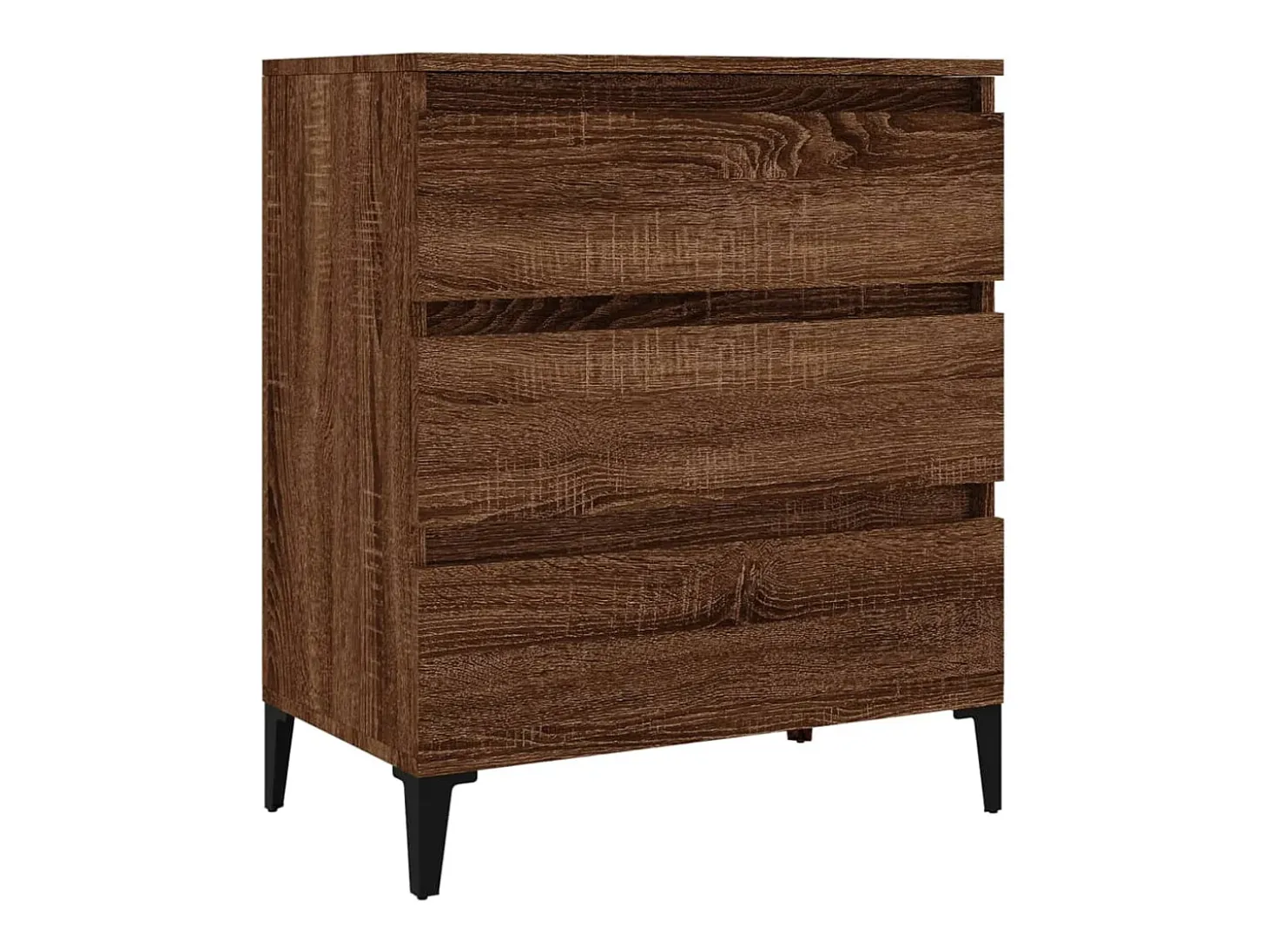 Aparador Roble Marrón 60x35x70 cm Madera de ingeniería