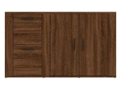 Aparador Roble Marrón 100x33x59,5 cm Madera de ingeniería