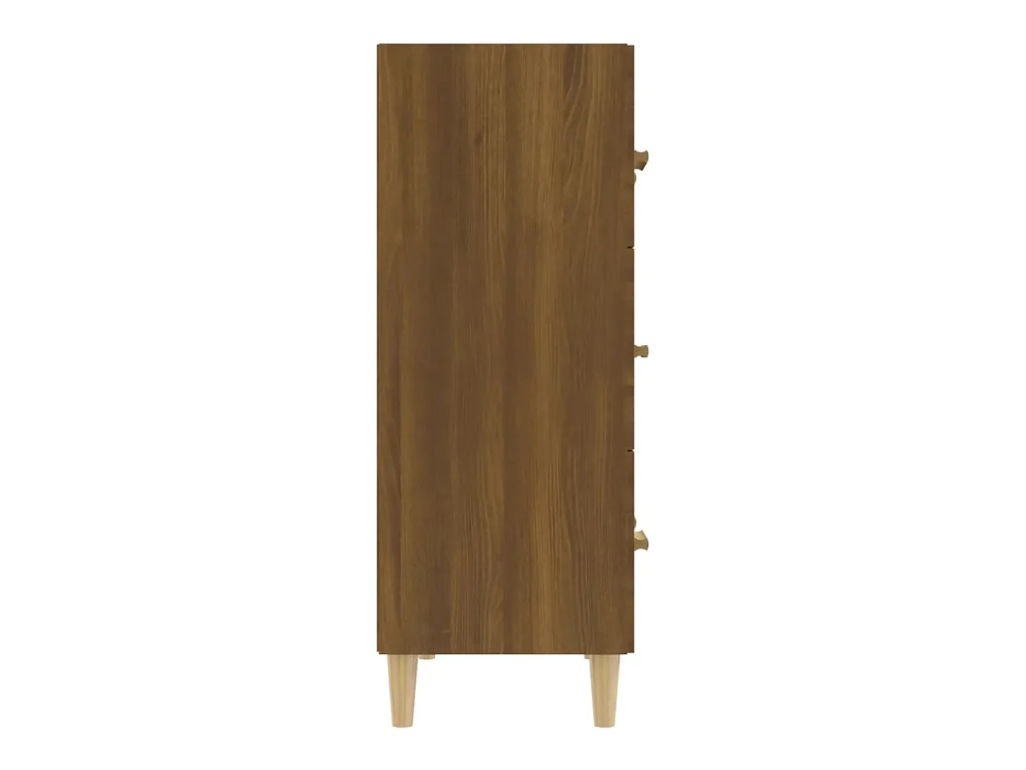 Aparador Roble Marrón 70x34x90 cm Madera de ingeniería