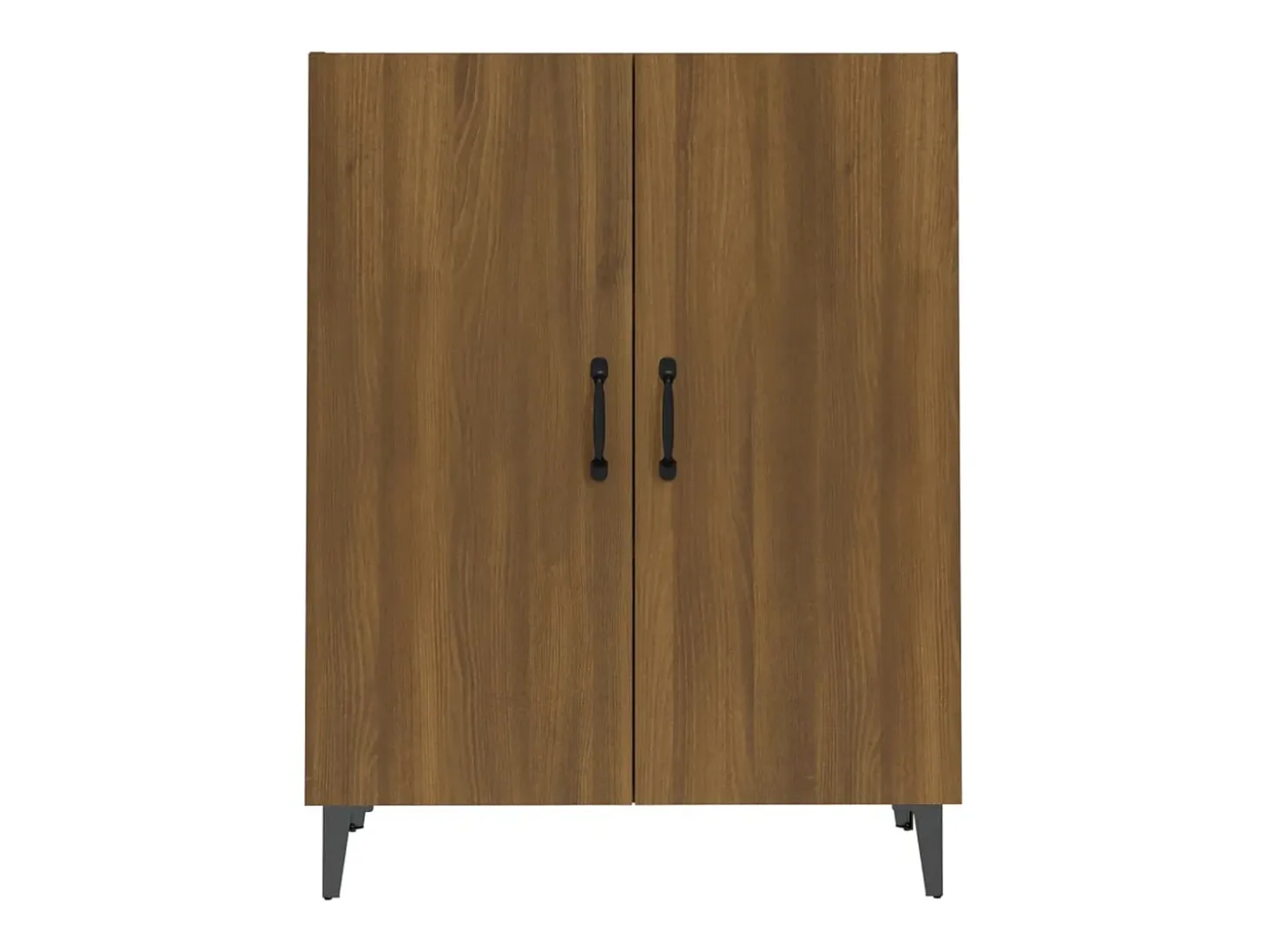 Aparador Roble Marrón 70x34x90 cm Madera de ingeniería