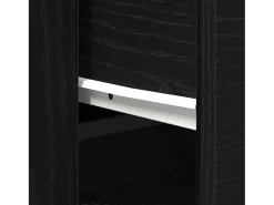 Aparador Roble Negro 80 x 33 x 70 cm Madera contrachapada