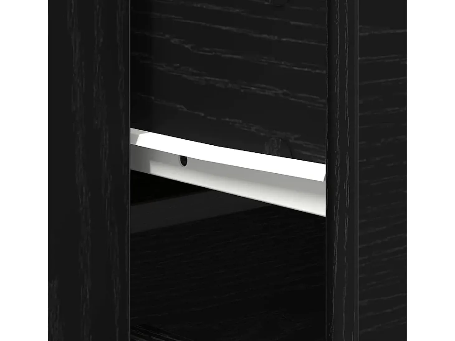 Aparador Roble Negro 80 x 33 x 70 cm Madera contrachapada
