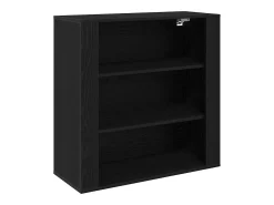 Aparador Roble negro 80 x 33 x 150 cm Madera contrachapada