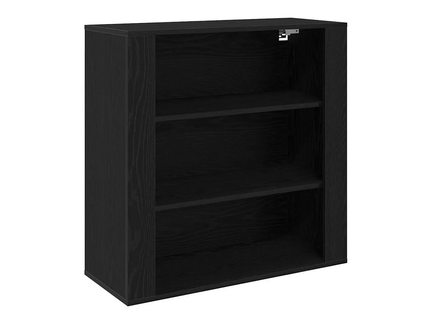 Aparador Roble negro 80 x 33 x 150 cm Madera contrachapada