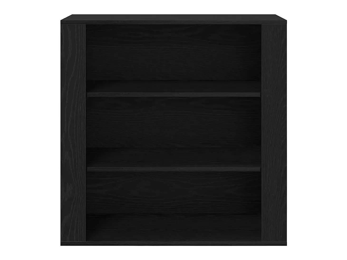 Aparador Roble negro 80 x 33 x 150 cm Madera contrachapada