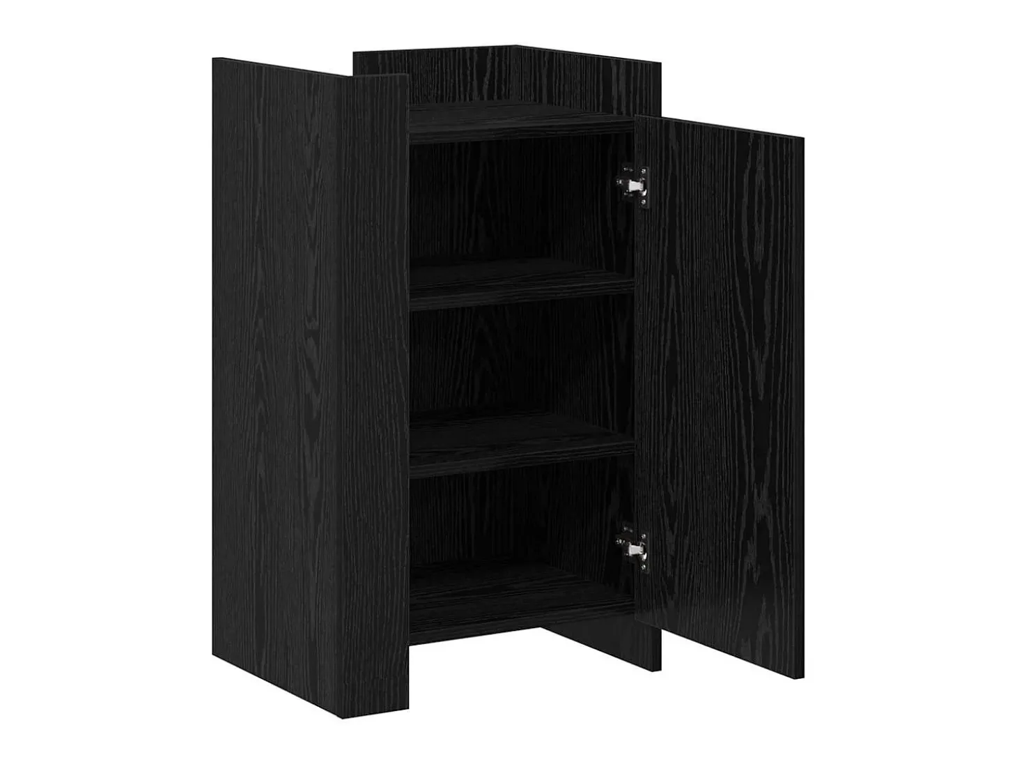 Aparador Roble Negro 45 x 35 x 75 cm Madera contrachapada
