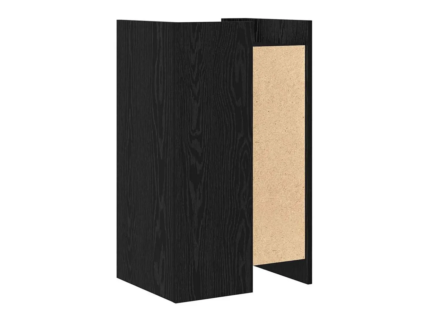 Aparador Roble Negro 45 x 35 x 75 cm Madera contrachapada