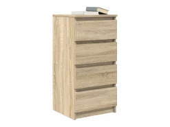 Aparador roble Sonoma 37,5x35x76 cm madera de ingeniería
