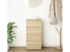 Aparador roble Sonoma 37,5x35x76 cm madera de ingeniería