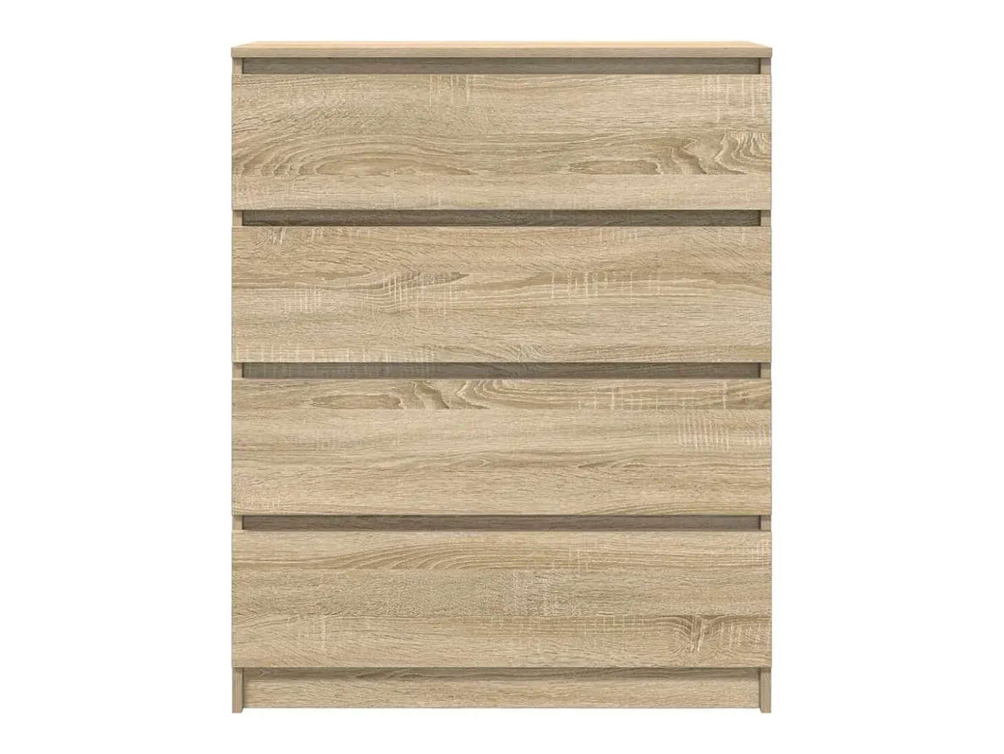 Aparador roble Sonoma 80x35x99 cm madera de ingeniería
