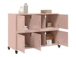 Aparador rosa 100,5x39x72 cm acero