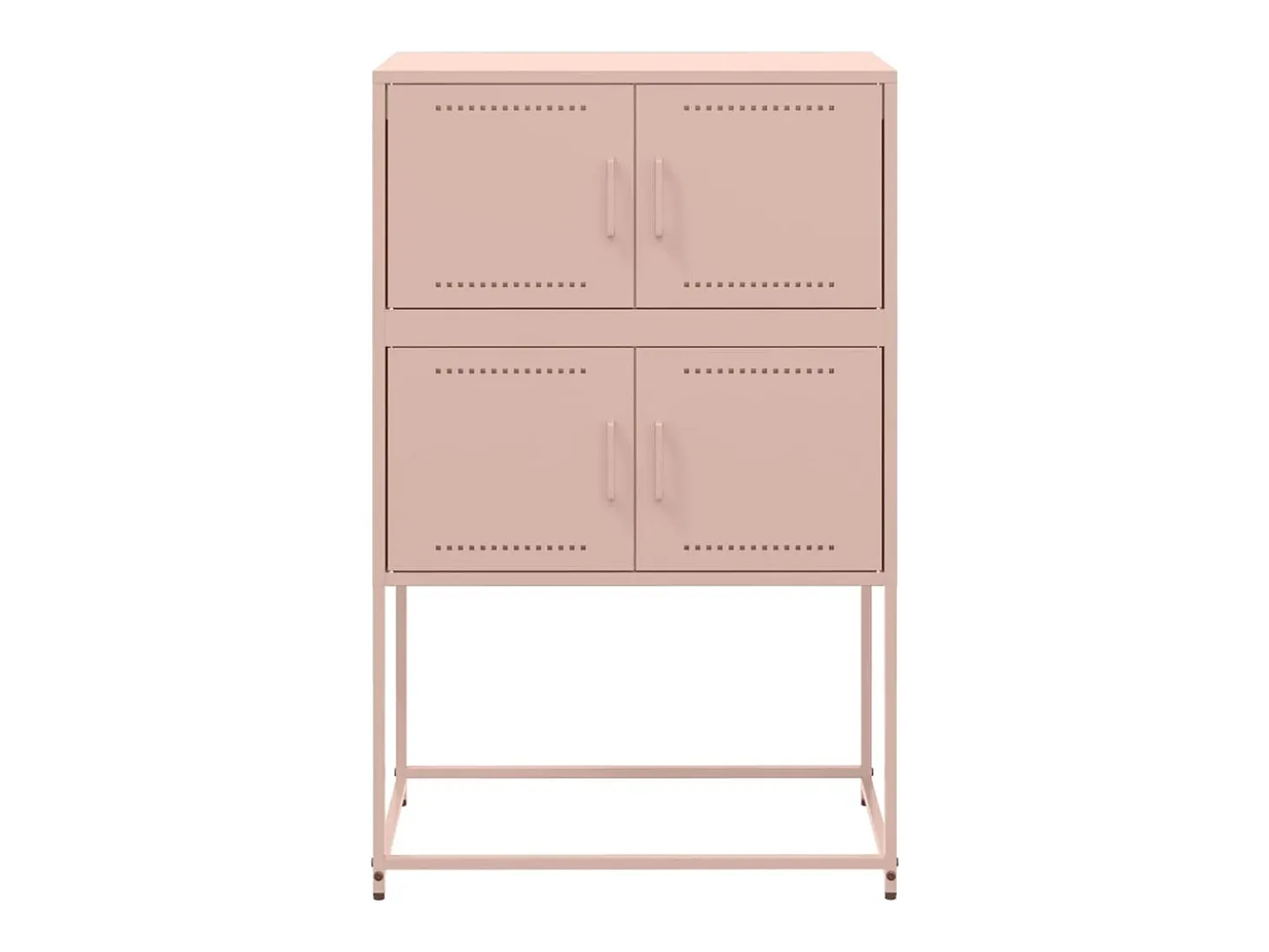 Aparador rosa 68,5x38,5x107 cm acero