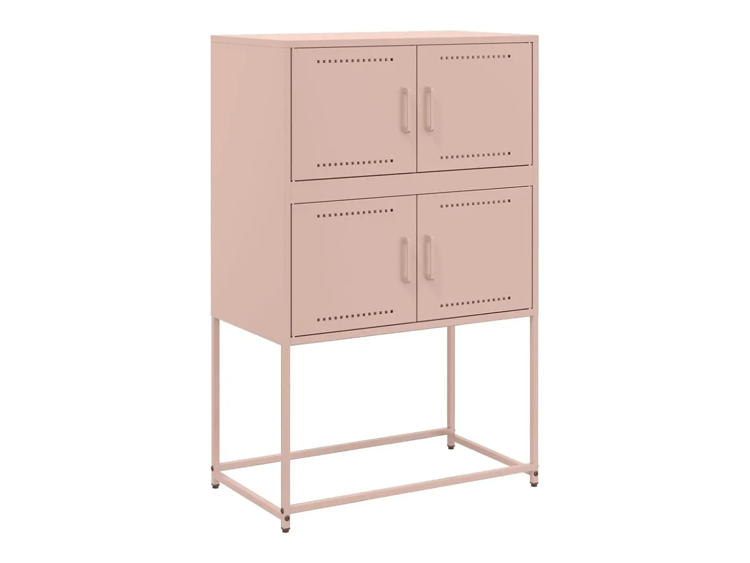 Aparador rosa 68,5x38,5x107 cm acero