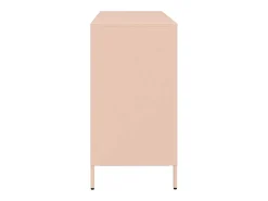 Aparador rosa 135x39x73,5 cm acero laminado en frío